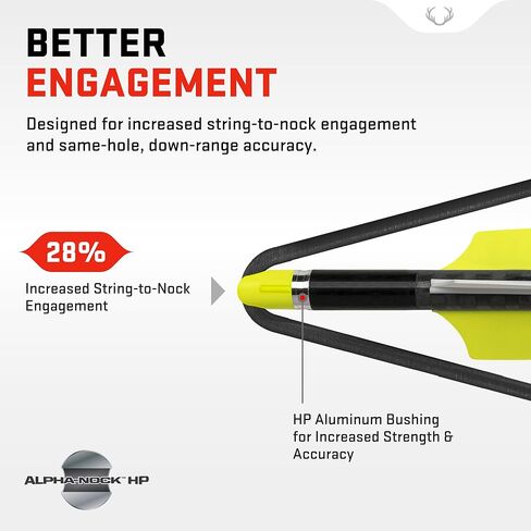 أسهم قوس ونشاب من الكربون TenPoint Pro Elite 400 - مقاس 20 بوصة، عبوة من 6 قطع - مع جلبة ألمنيوم Alpha-Nock HP وHP in Kuwait