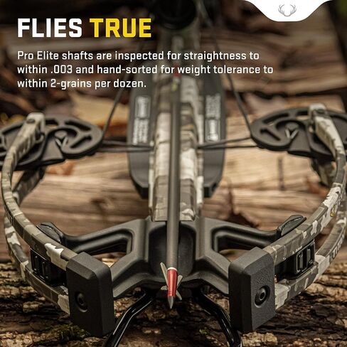 أسهم قوس ونشاب من الكربون TenPoint Pro Elite 400 - مقاس 20 بوصة، عبوة من 6 قطع - مع جلبة ألمنيوم Alpha-Nock HP وHP in Kuwait