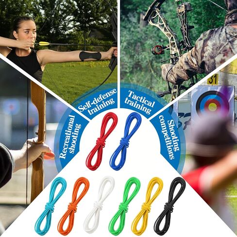 Soulchen 8 Pcs Archery Bow D Loop Rope 10 ft Bow String Release Material Nocking Loop Rope String for Compound Bowstring Archery in Saudi Arabia