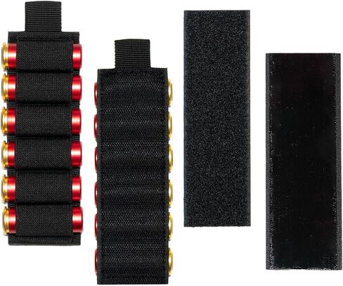 4 Packs 6 Rounds Shotgun Side Saddle Carrier 12/20 Gauge Shotgun Shell Holder Molle Buttstock Shotgun Card with Adhesive Back Sticker in Saudi Arabia