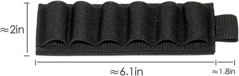 4 Packs 6 Rounds Shotgun Side Saddle Carrier 12/20 Gauge Shotgun Shell Holder Molle Buttstock Shotgun Card with Adhesive Back Sticker in Saudi Arabia