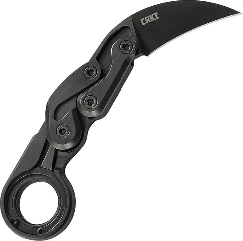 CRKT استحضار سكين قابل للطي مع الحركية: Morphing Karambit، D2 Plain Edge Blade، مقبض ألومنيوم، مشبك جيب، 4040 in Kuwait