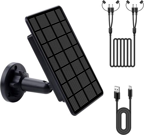 3W Trail Camera Solar Panel, with Build-in 5000mAh Rechargeable Lithium Battery Solar Battery Charger Kit for Hunting Game Cameras or Deer Feeder Accessory, 12V/1A 6V/2A IP65 Waterproof Solar Panel in Saudi Arabia