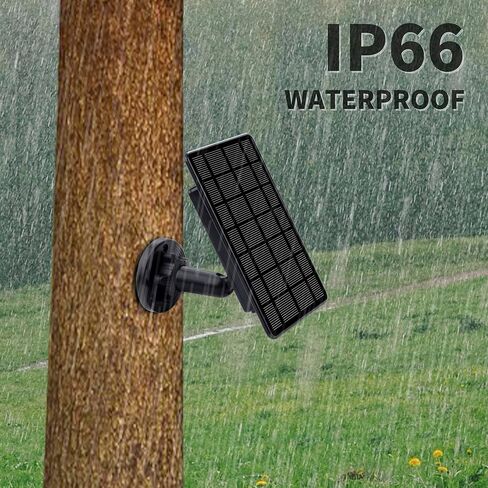 3W Trail Camera Solar Panel, with Build-in 5000mAh Rechargeable Lithium Battery Solar Battery Charger Kit for Hunting Game Cameras or Deer Feeder Accessory, 12V/1A 6V/2A IP65 Waterproof Solar Panel in Saudi Arabia