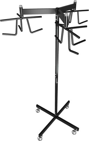 MR MOVIBLE COLLELLE STORAGE RACK مع عجلات قابلة للقفل ، عقد صافيًا قياسيًا ، معدات كرة طائرة محترفة صافية للتخزين للألعاب الرياضية ، رف دعم صافي كرة الطائرة الأسود للمدرسة in Kuwait