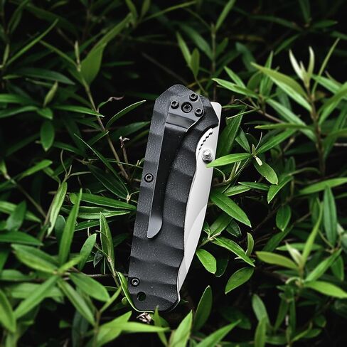 Pocket Knife Upgrade G10 Handle - Lightweight EDC, Folding Knives High Carbon Stainless Steel Blade, Camping Folding knives with Liner Lock for Fishing, Hunting, and Hiking in Saudi Arabia
