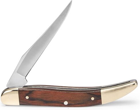 Buck Knives 385 Toothpick Compact Folding Pocket Knife Wood Handle, 420J2 Stainless Steel Blade, EDC in Kuwait