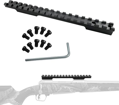 Gotical Scope Picatinny Rail Mount for Savage 110 جهاز استقبال خلفي مستدير طويل العمل مع 0 MOA -CNC تشكيله 6061 لمسة نهائية من سبائك الألومنيوم باللون الأسود غير اللامع in Kuwait