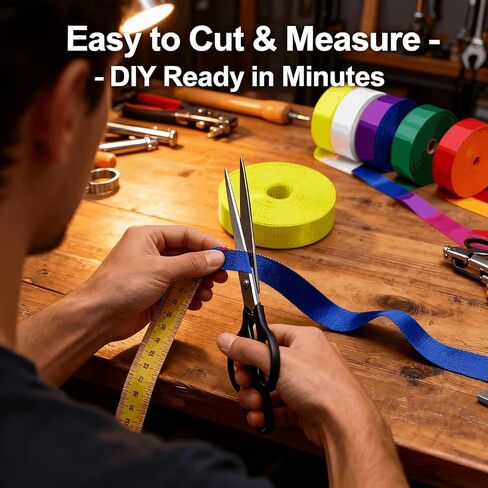 30 Rolls Nylon Webbing 1 Inch, 148 Yards Heavy Duty Strap for Backpack, Bag, Pet Collar, Lawn Chair, Climbing, DIY Crafts, 30 Colors in Kuwait