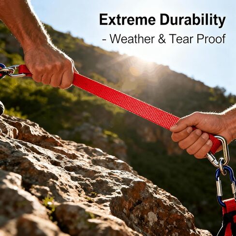 30 Rolls Nylon Webbing 1 Inch, 148 Yards Heavy Duty Strap for Backpack, Bag, Pet Collar, Lawn Chair, Climbing, DIY Crafts, 30 Colors in Kuwait