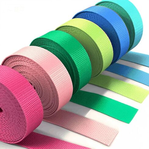 30 Rolls Nylon Webbing 1 Inch, 148 Yards Heavy Duty Strap for Backpack, Bag, Pet Collar, Lawn Chair, Climbing, DIY Crafts, 30 Colors in Kuwait