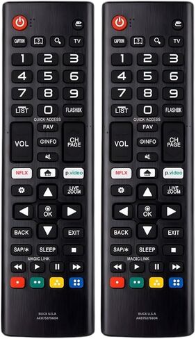 بديل جهاز التحكم عن بعد لتلفزيون LG AKB75375604 للتلفزيون الذكي - سهولة الإعداد عن بعد، اختصارات البث - يعمل مع نماذج LG 4K، UHD، LED، OLED Smart HDTV (AKB75095307 AKB74915305 AKB76040302) in Kuwait