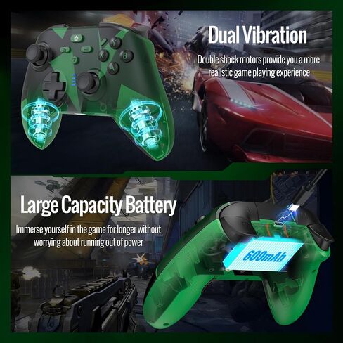 BETMI for Xbox Controller Wireless Compatible with Xbox One, Xbox Series X/S, Xbox One X/S, PC, Gaming Controller with 2.4GHz Adapter/Dual Vibration/Turbo/Marco Function in Kuwait