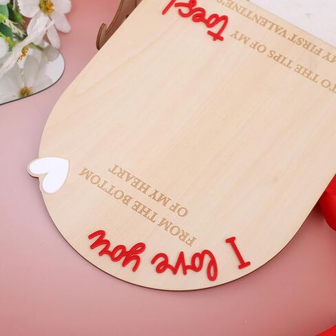 لوحة خشبية لبصمة قدم عيد الحب الأولى - زخرفة خشبية تكشف عن الجنس، حرفة خشبية لبصمة القدم، علامة بارزة من الخشب الصغير لعيد الحب، لافتات إعلان الولادة في المستشفى، دعامة للصور in Kuwait