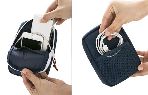 iSuperb® Charge Bag USB Cable Earphone Pouch Camera Phone Bag Waterproof Zipper Case Electronics Accessories Organizers for Travel in Saudi Arabia