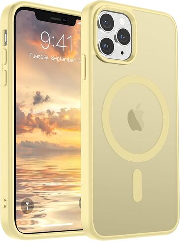 حافظة SUPFINE المغناطيسية لهاتف iPhone 17 Pro Max (متوافقة مع MagSafe) (حماية من السقوط من الدرجة العسكرية) (حماية الكاميرا) غطاء هاتف شفاف غير لامع مقاوم للصدمات، أزرق داكن in Kuwait