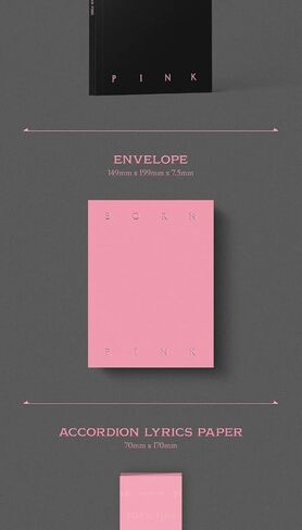 BLACKPINK BORN PINK 2nd Album BOX SET Version CD+Photobook+Accordion Lyrics Paper+Large Photocard+Postcard+Instant Film+Selfie Photocard+Tracking (PINK Version) in Saudi Arabia