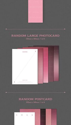 BLACKPINK BORN PINK 2nd Album BOX SET Version CD+Photobook+Accordion Lyrics Paper+Large Photocard+Postcard+Instant Film+Selfie Photocard+Tracking (PINK Version) in Saudi Arabia