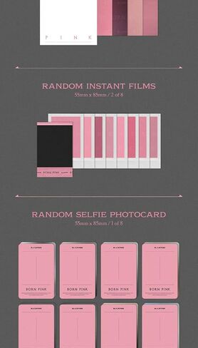 BLACKPINK BORN PINK 2nd Album BOX SET Version CD+Photobook+Accordion Lyrics Paper+Large Photocard+Postcard+Instant Film+Selfie Photocard+Tracking (PINK Version) in Saudi Arabia