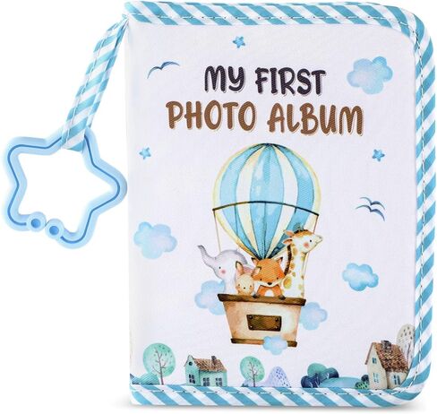 ألبوم Baby's My First Family، كتاب قماشي ناعم للصور، كتاب Boho Rainbow My First Book of الصور، ألبوم ذاكرة الطفل، هدية تحمل صور مقاس 4×6 للأطفال حديثي الولادة والأطفال الصغار وحفلات استقبال المولود الجديد in Kuwait