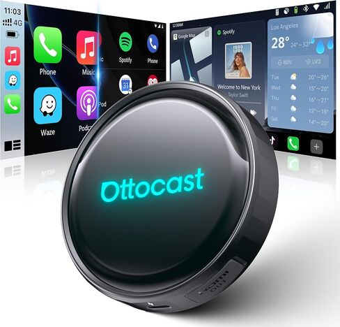 OTTOCAST P3 Pro AI Box Android 13 OttoDrive 3.0, Wireless CarPlay & Android Auto, AI Voice Assistant, Cloud SIM, Split Screen, HDMI Output, 8+128GB, Video Viewing YouTube, Netflix, Tiktok, etc in Saudi Arabia