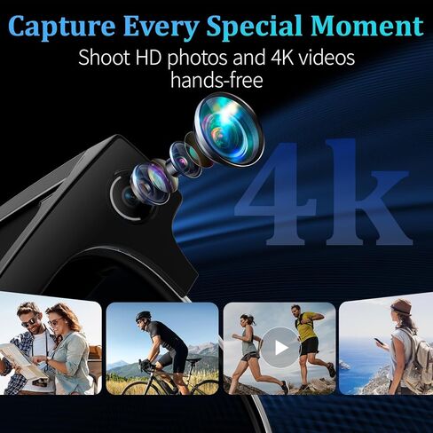 AI Smart Glasses with 8MP Camera, 4K Video & HD Photo, Bluetooth Audio, AI Voice Assistant, Real-Time Translation, Object Recognition, Noise-Cancel Calls, Music, Photochromic Lenses in Saudi Arabia