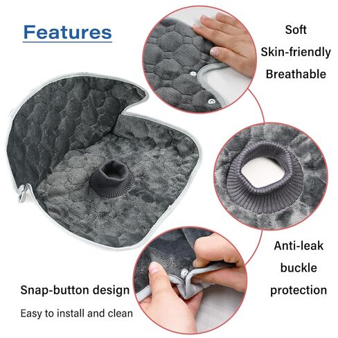 2 PCS Potty Training Protector Cover Waterproof Soft Piddle Pads & Liners for Baby Stroller, Booster & Travel,Universal Washable Car Seat Liner Mat for Spills to Prevent Pee(Grey) in Saudi Arabia