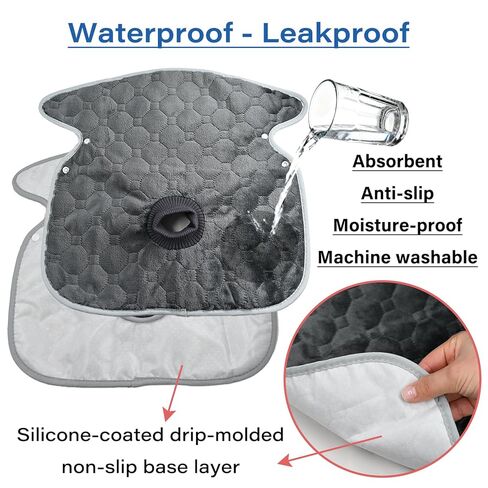 2 PCS Potty Training Protector Cover Waterproof Soft Piddle Pads & Liners for Baby Stroller, Booster & Travel,Universal Washable Car Seat Liner Mat for Spills to Prevent Pee(Grey) in Saudi Arabia