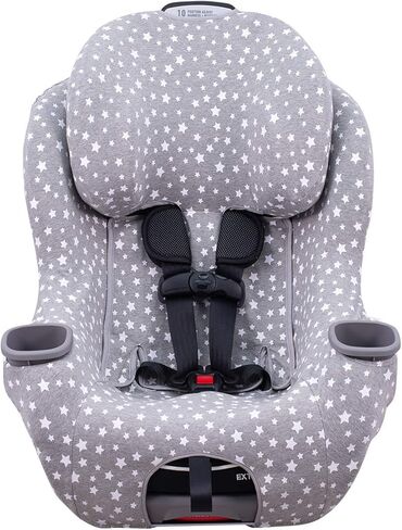 JYOKO Kids Cover Liner for car seat Compatible with Graco Extend2fit, 100% Cotton Made (White Star) in Kuwait