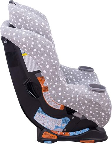 JYOKO Kids Cover Liner for car seat Compatible with Graco Extend2fit, 100% Cotton Made (White Star) in Kuwait