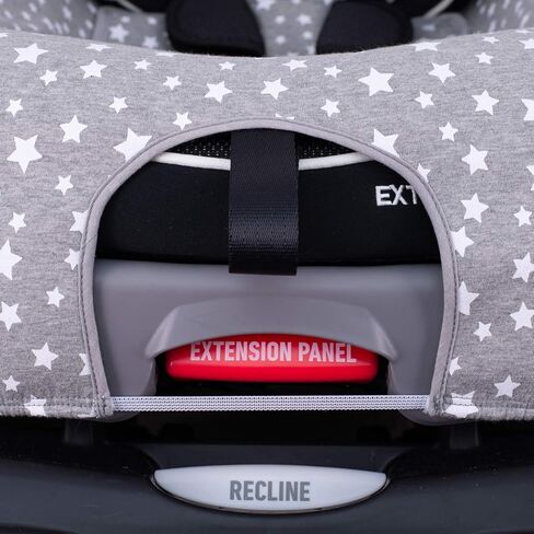 JYOKO Kids Cover Liner for car seat Compatible with Graco Extend2fit, 100% Cotton Made (White Star) in Kuwait