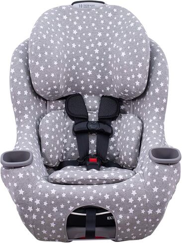 JYOKO Kids Cover Liner for car seat Compatible with Graco Extend2fit, 100% Cotton Made (White Star) in Kuwait