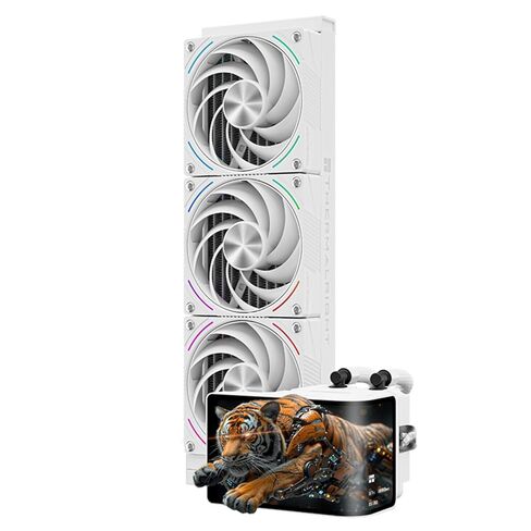 Thermalright Wonder Vision 360 UB ARGB Black CPU AIO Cooler,360mm Radiator, 2K 60HZ Curved Screen with 2400x1080 Resolution,for AM4/AM5,Intel LGA1851/1700,6.67in 3D Screen High Performance Pump in Saudi Arabia
