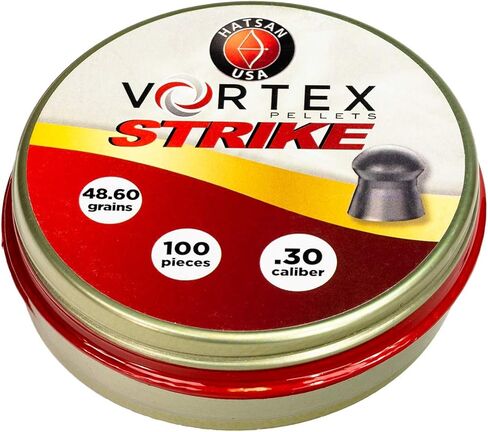 HatsanUSA Vortex Strike .30cal Airgun Pellets, 48.6gr, 100ct, Gray (HA90643) in Saudi Arabia