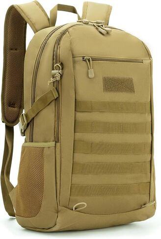 حقيبة ظهر تكتيكية HUNTVP 10L حقيبة ظهر صغيرة صغيرة Daypack حقيبة ظهر عسكرية MOLLE حقيبة ظهر تكتيكية للصيد والتخييم والرحلات (10L-أسود) in Saudi Arabia