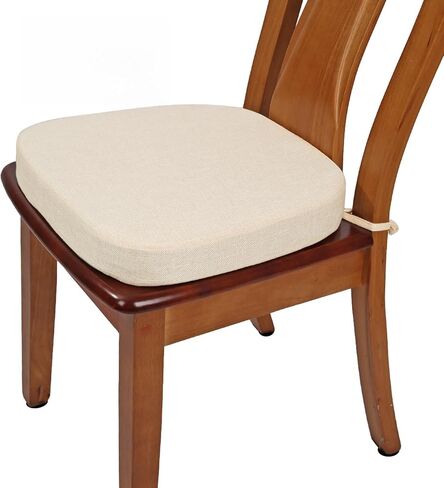 شراء سميكة سميكة 2.5 بوصة وسادة كرسي الطعام المنسوجة منسوجة ، وسادة كرسي مريحة الرغوة عالية الكثافة U للمطبخ ، وسادة المقعد الداخلي المقاوم للانزلاق (قطعة واحدة ، رمادي داكن) in Kuwait