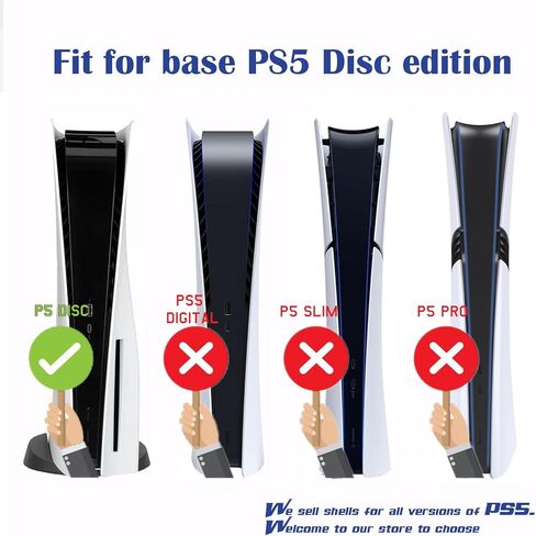 PEYANZ Vinyl Skin Compatible with PS5 (Disk Edition) | HD Print, Scratch Resistant, Bubble-Free Application in Saudi Arabia