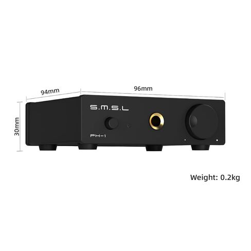 S.M.S.L PH-1 Mini Phono Preamp، مضخم صوت استريو مع مخرج سماعة الرأس RCA/6.35 مم، Preamp لمشغل تسجيل الفونوغراف القرص الدوار MM مع مصدر طاقة DC 5V in Saudi Arabia
