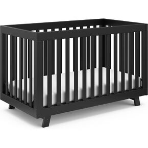 سرير أطفال Storkcraft Beckett 3 في 1 قابل للتحويل (خشب دريفت) - معتمد من GREENGUARD Gold، يناسب مرتبة سرير الأطفال القياسية، يتحول إلى سرير طفل صغير وسرير نهاري، 4 ارتفاعات للمراتب، تصميم ينمو معي in Kuwait