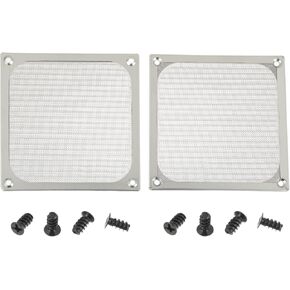 4Pack 120 x 120mm Computer Fan Filter Grills with Screws,Black | Dust Mesh Magnetic Frame PC Case Cover.Aluminum Frame Ultra Fine Stainelss Steel Mesh in Kuwait