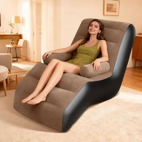 أريكة قابلة للنفخ للتخييم، أريكة قابلة للنفخ للبالغين مع مسند للذراع، سطح متدفق مقاوم للماء، كرسي صالة قابل للنفخ في الداخل، أريكة قابلة للنفخ محمولة لليلة الفيلم، أريكة هوائية في الهواء الطلق in Kuwait