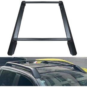 A Set Black Fits for Ford Ranger T9 2023 2024 Top Roof Rack Cross Side Rails Bars Carrier Upgraded Version Set Cross Bars Crossbars in Kuwait
