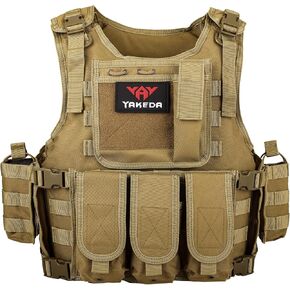 YAKEDA Outdoor Tactical Airsoft Vest Adjustable Fit Adult in Kuwait