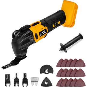 أدوات متعددة متأرجحة لبطارية ميلووكي 18 فولت، أداة طحن متعددة الاستخدامات، زاوية تذبذب 4 درجات، 6 سرعات متغيرة، تصميم شفرة سريع الملاءمة مع 22 قطعة ملحقات للقطع والصنفرة والكشط in Kuwait