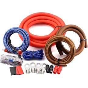 0 Gauge OFC AMP Wiring Kit 3000 Watt Car Subwoofer Wire Install kit for Amplifier Power,Radio and Speakers in Saudi Arabia