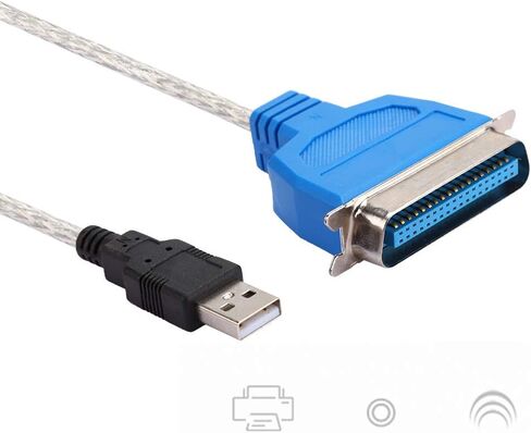 محول كابل طابعة 1284 USB إلى كابل منفذ متوازي، سرعة نقل تصل إلى 12 ميجابت في الثانية، دعم النظام، الاستخدام المريح في بيئة المكتب المنزلي in Kuwait