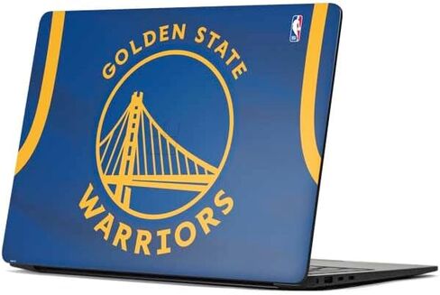 ملصق Skinit للكمبيوتر المحمول متوافق مع Surface Laptop 7 15in - تصميم جيرسي مرخص رسميًا من NBA Golden State Warriors in Saudi Arabia