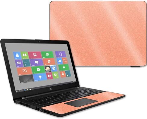 غلاف لامع لامع من MightySkins لجهاز الكمبيوتر المحمول HP 15t مقاس 15.6 بوصة (2017) - خوخي | لمسة نهائية لامعة واقية ومتينة شديدة اللمعان | سهلة التطبيق والإزالة وتغيير الأنماط | صنع في الولايات المتحدة الأمريكية in Kuwait