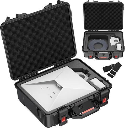 Starlink Mini Case, Waterproof Green Starlink Mini Hard Case with Portable Strap, Precision Cut Foam for Starlink Accessories, Starlink Bag for Travel Outdoor Camping Hiking in Saudi Arabia