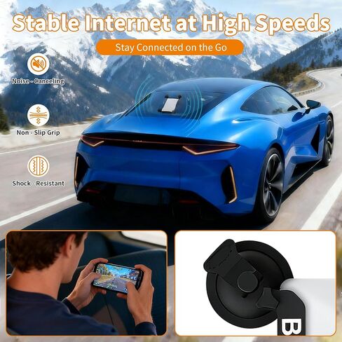 حامل ستارلينك الصغير - كوب شفط لملحقات ستارلينك الصغيرة، حامل نافذة سقف السيارة قوي الشفط لإشارة الأقمار الصناعية المستقرة الداخلية/الزجاج الخارجي، المركبات الترفيهية والقوارب ورحلات الطريق in Kuwait